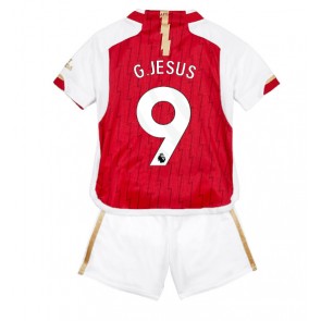 Arsenal Gabriel Jesus #9 babykläder Hemmatröja barn 2023-24 Korta ärmar (+ Korta byxor)